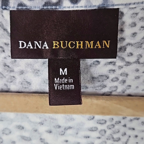 Dana Buchman Animal Print Gray Tank Top Size Medium - Picture 2 of 5